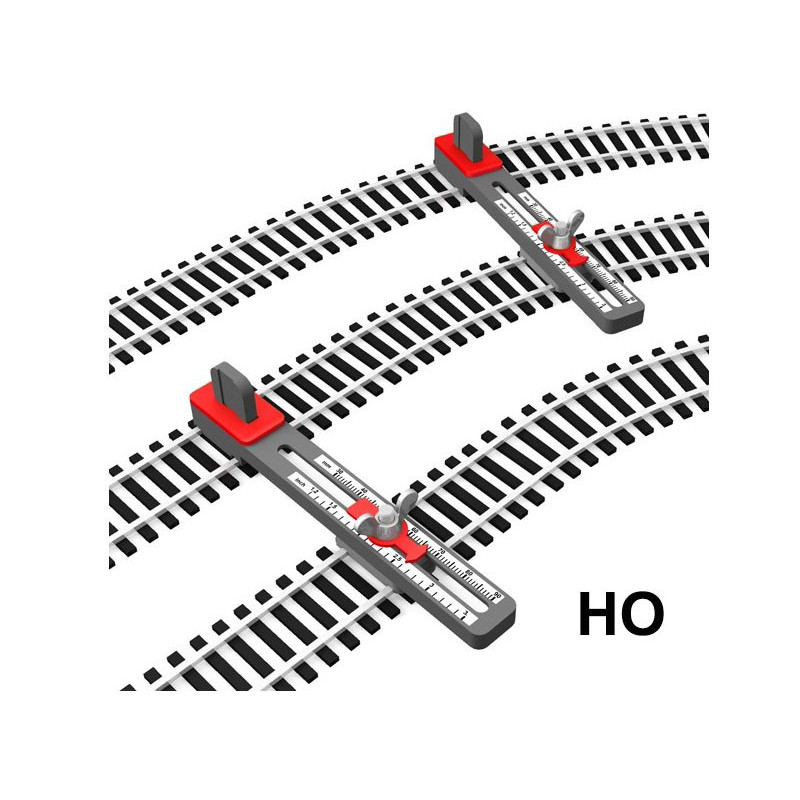 PROSES PT-HO-01 - Outil de pose de voies parallèles réglable échelle HO