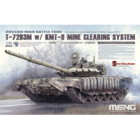 Char de combat principal russe T-72B3M avec système de déminage KMT-8 - 1/35 - MENG TS-053
