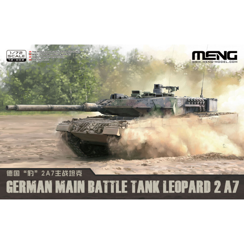 Char de combat principal allemand Leopard 2 A7 - 1/72 - MENG 72-002