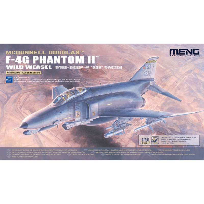 McDonnell Douglas F-4G Phantom II Wild Weasel - 1/48 - MENG LS-015