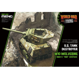 Chasseur de chars américain M10 Wolverine (modèle cartoon) - MENG WWT-020