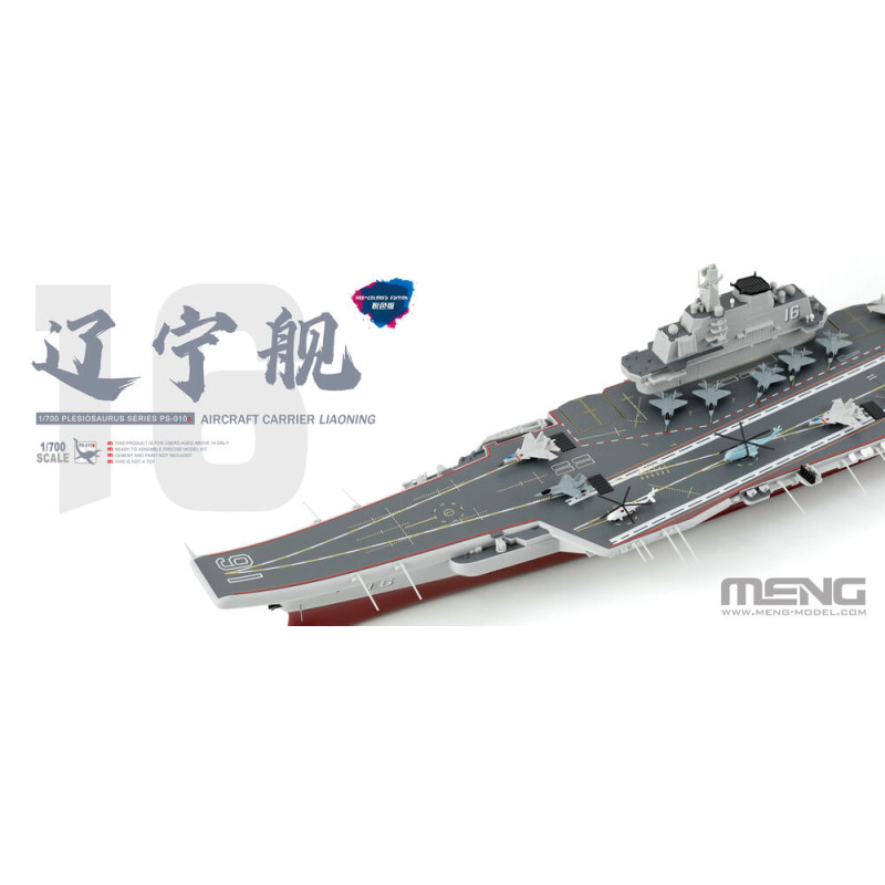 Porte-avions Liaoning (Édition pré-colorée) - 1/700 - MENG PS-010s