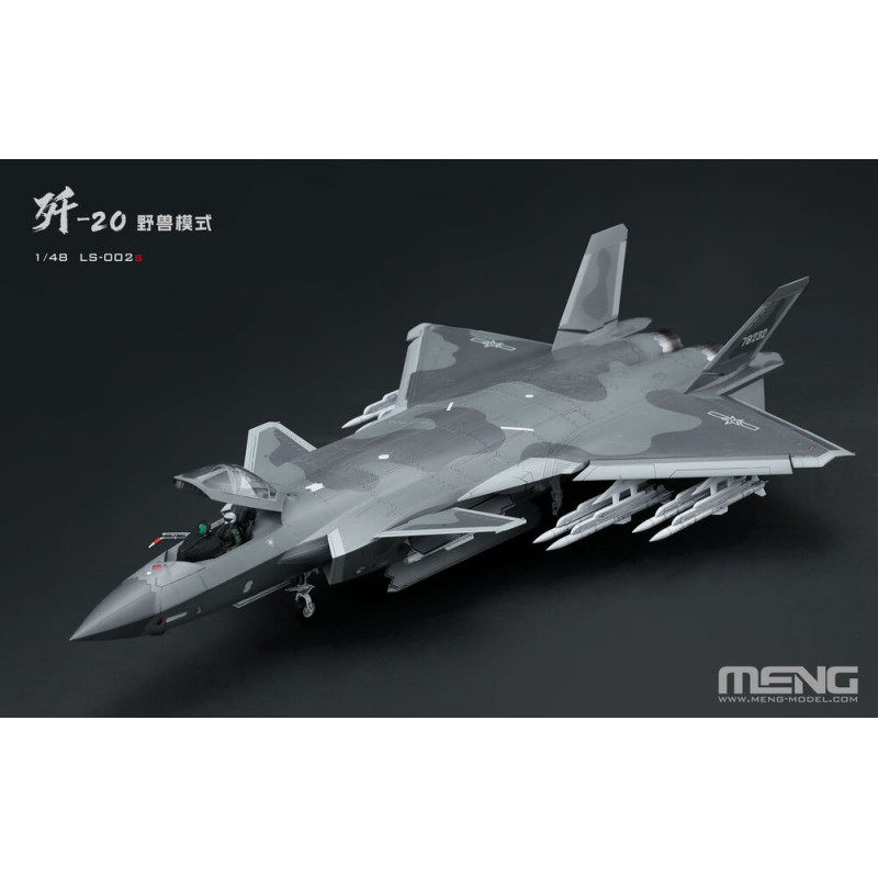 Chasseur furtif chinois J-20 Mode bestial - 1/48 - MENG LS-002s