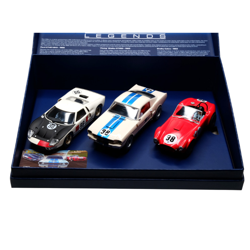 Coffret 3 voitures Ken Miles Ford - 1/32 - SCALEXTRIC C4619A