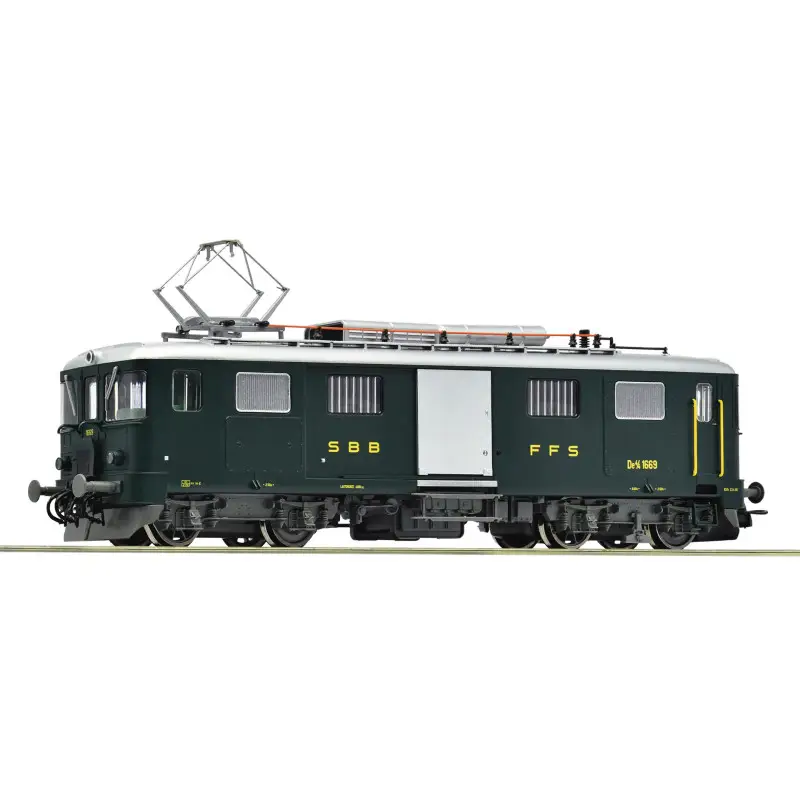 Autorail électrique à bagages De 4/4 1669, CFF ép. IV analogique - HO 1/87 - ROCO 7700014