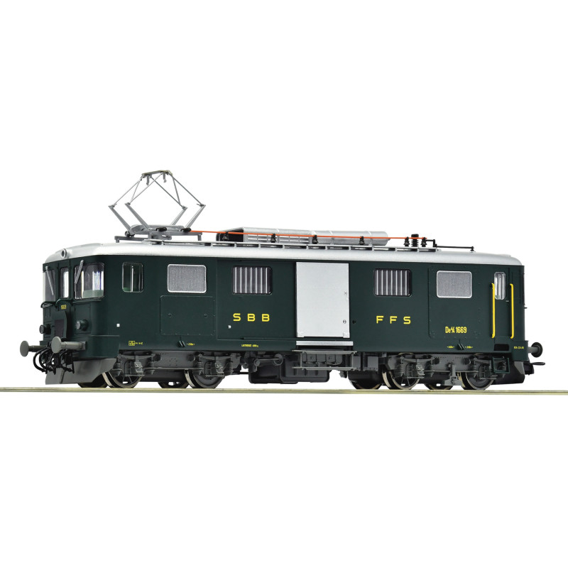Autorail électrique à bagages De 4/4 1669, CFF ép. IV 3 RAILS digitale sonore - HO 1/87 - ROCO 7720014