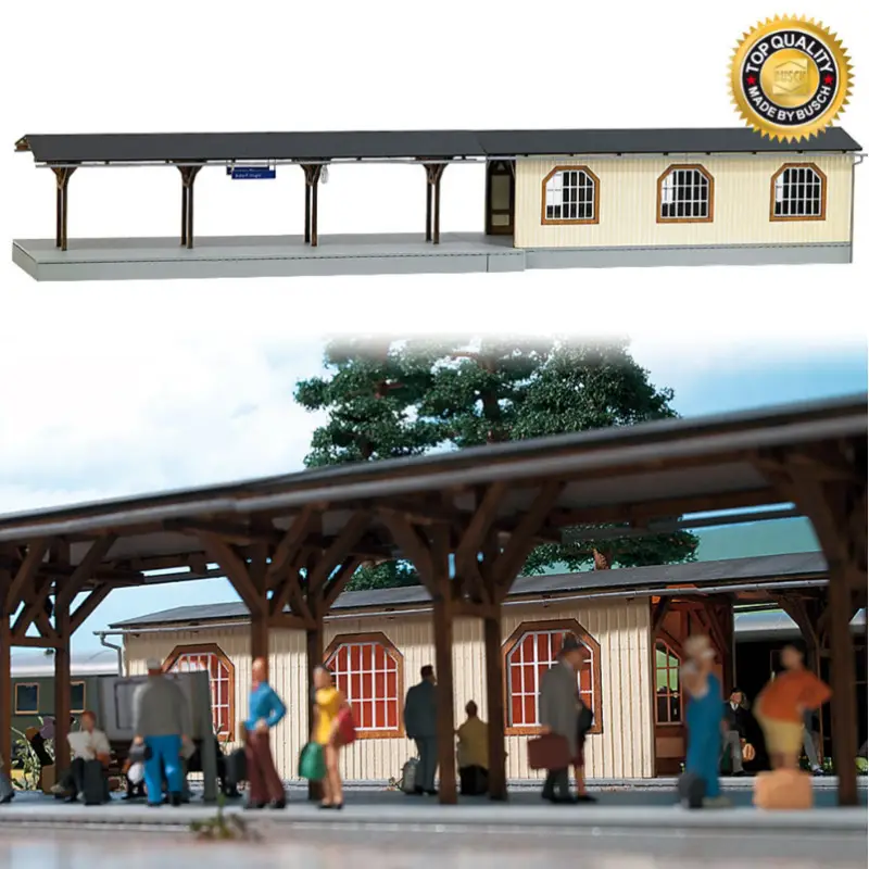 Quai "Adorf" avec passage souterrain - HO 1/87 - BUSCH 1467