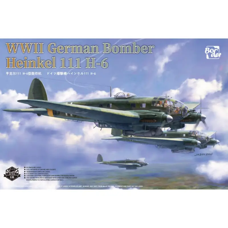 Bombardier Heinkel 111 H-6 WWII - échelle 1/35 - BORDER MODEL BF-018