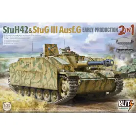 Char StuH42 & StuG III Ausf.G Early Production 2 in 1 (Blitz) - échelle 1/35 - TAKOM 8009