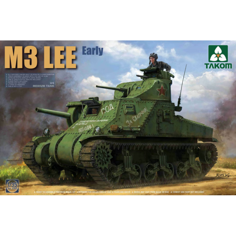 Char moyen américain M3 Lee - échelle 1/35 - TAKOM 2085