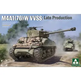 Char M4A1(76)W VVSS Production tardive - échelle 1/35 - TAKOM 2207