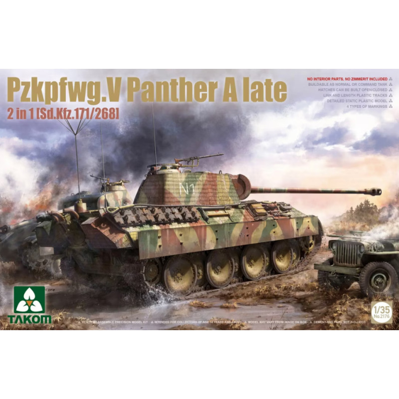 Pzkpfwg.V Panther A Late - échelle 1/35 - TAKOM 2176