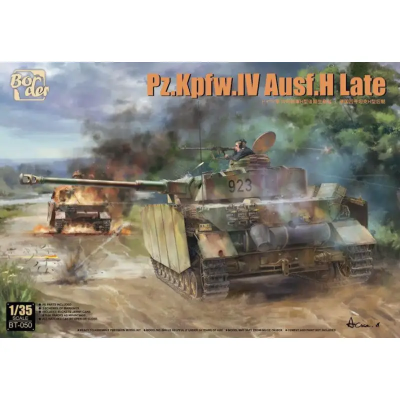 Char Pz.Kpfw.IV Ausf.H (fin de carrière) - échelle 1/35 - BORDER MODEL BT-050