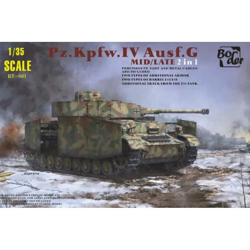 Char Pz.Kpfw.IV Ausf.G Milieu/Fin - échelle 1/35 - BORDER MODEL BT-001