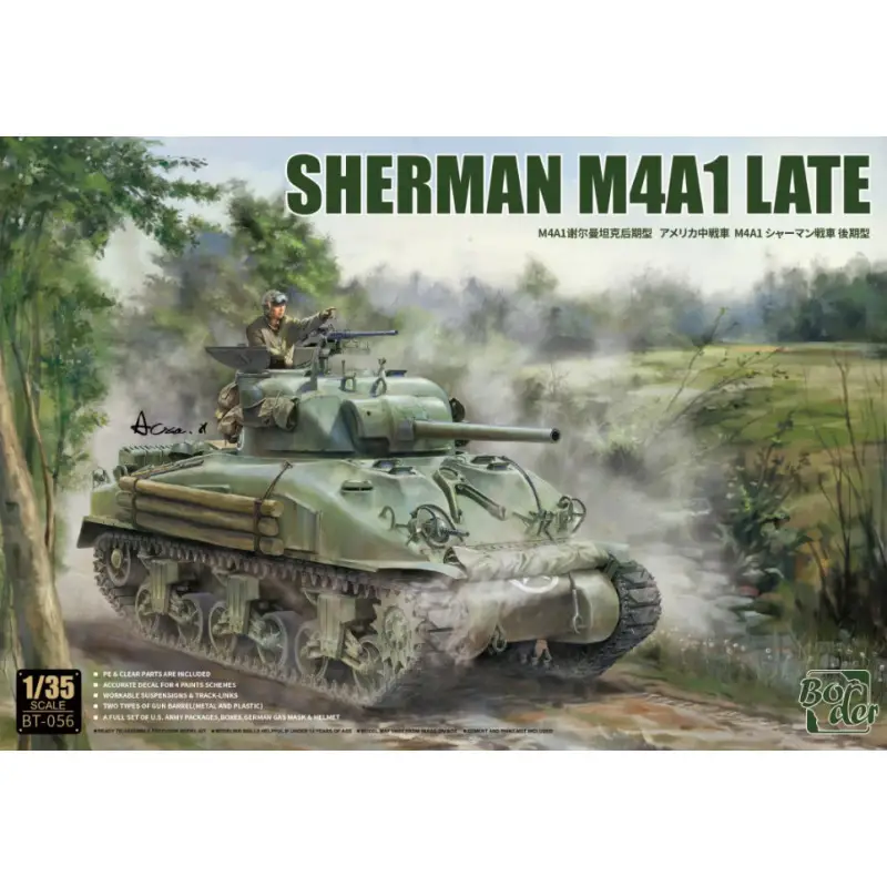 Char Sherman M4A1 Late - échelle 1/35 - BORDER MODEL BT-056
