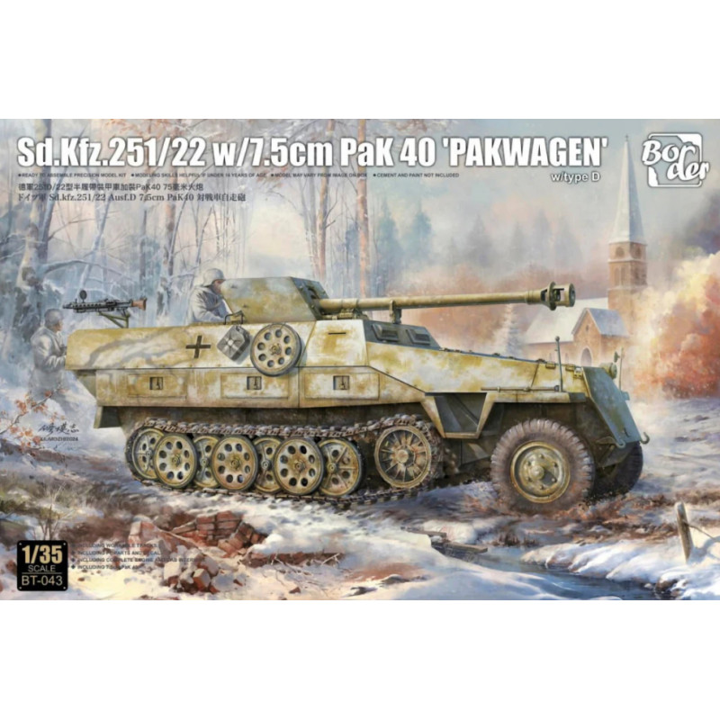 Sd.Kfz.251/22 - échelle 1/35 - BORDER MODEL BT-043