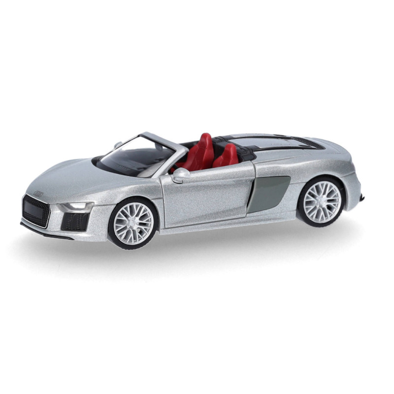 Audi R8 V10 Spyder, ice silver - HO 1/87 - HERPA 038690-002