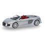 Audi R8 V10 Spyder, ice silver - HO 1/87 - HERPA 038690-002