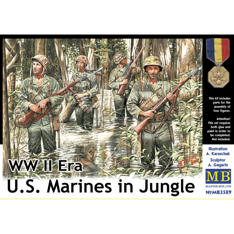 Marines US dans la jungle WWII - 1/35 - MASTER BOX 3589