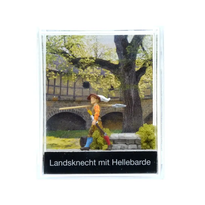 Mercenaire avec hallebarde - HO 1/87 - PREISER 99509