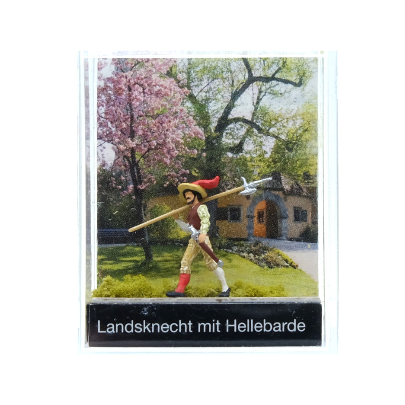 Mercenaire avec hallebarde - HO 1/87 - PREISER 99508