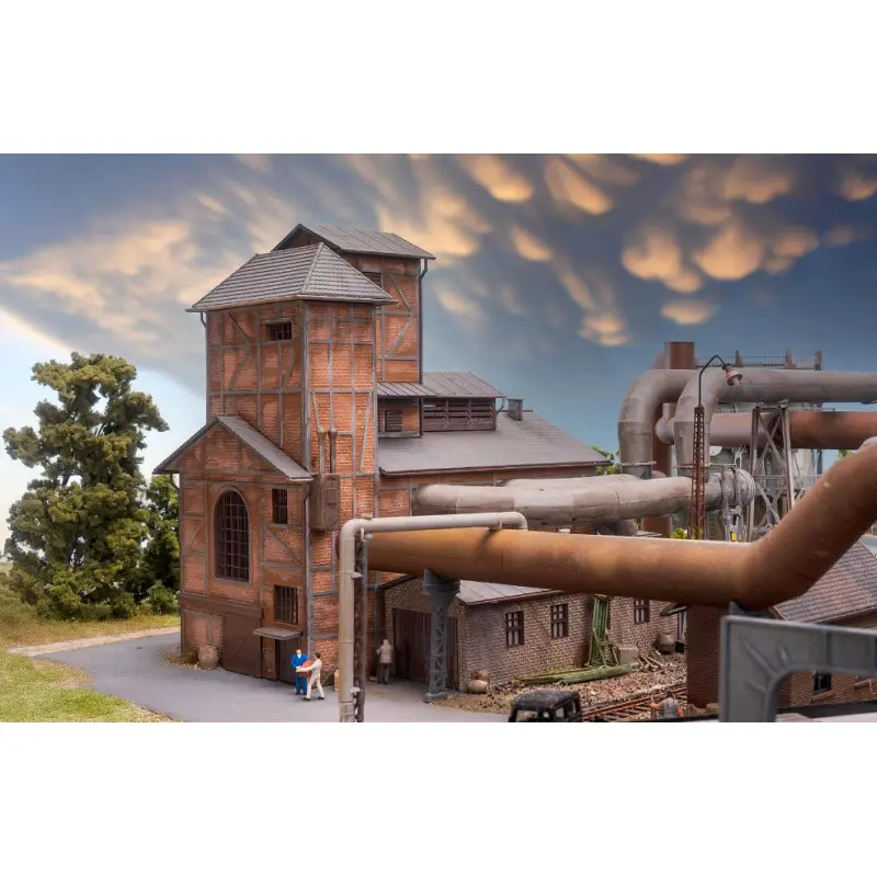 Salle des souffleurs avec tuyauterie - HO 1/87 - FALLER 130024