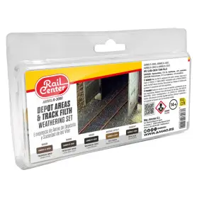 Set 6x 15ml patines Dépôt et voies ferrées Rail Center - AMMO R-3000