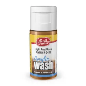 Wash acrylique Rouille légère Rail Center 15 ml - AMMO R-2451