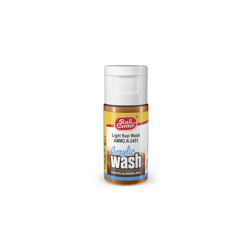 Wash acrylique Rouille légère Rail Center 15 ml - AMMO R-2451
