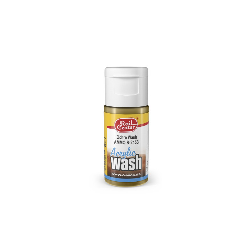 Wash acrylique Ocre Rail Center 15 ml - AMMO R-2453