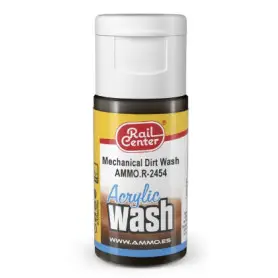 Wash acrylique crasse mécanique Rail Center 15 ml - AMMO R-2454