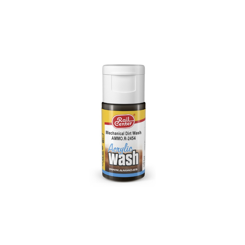 Wash acrylique crasse mécanique Rail Center 15 ml - AMMO R-2454