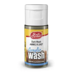 Wash acrylique foncé Rail Center 15 ml - AMMO R-2457