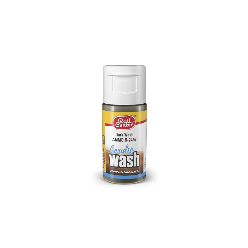 Wash acrylique foncé Rail Center 15 ml - AMMO R-2457