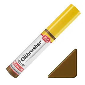 Oilbrusher terre foncée Rail Center - peinture à l'huile avec applicateur 10 ml - AMMO R-2603