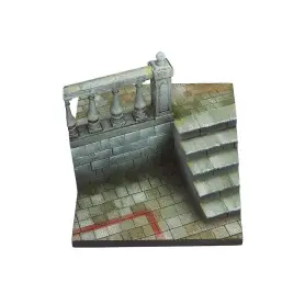 Base pour diorama Escaliers de ville 7x7 cm - 1/35 - VALLEJO SC010