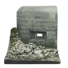 Base pour diorama Bunker Seconde Guerre Mondiale 8x8 cm - 1/35 - VALLEJO SC012