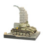 Base diorama Bâtiment allemand en ruine 15,5 x 15,5 cm - 1/35 - VALLEJO SC003