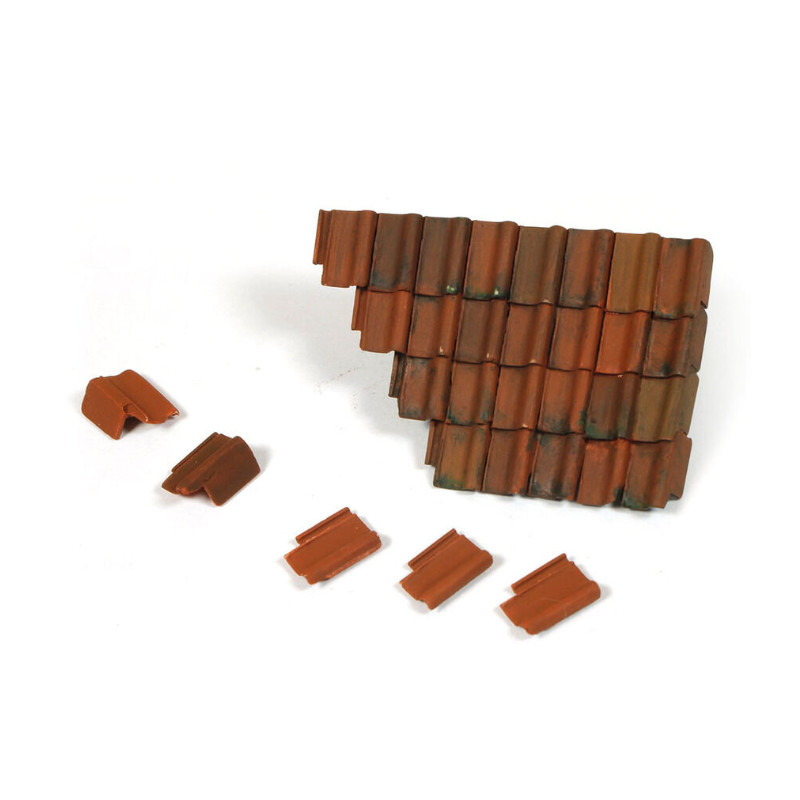 Section de toit et tuiles endommagées - 1/35 - VALLEJO SC230