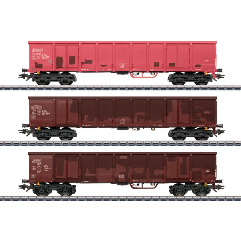 Set de wagons à bords hauts Eanos-x ép. VI - HO 1/87 - Märklin 47188