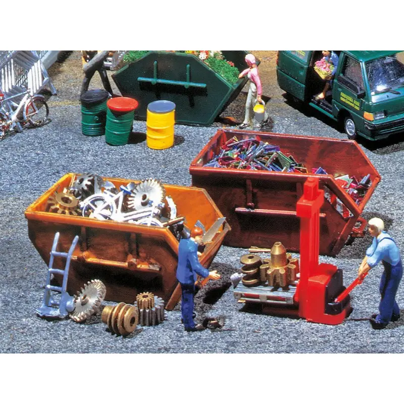 2x bennes basculantes - HO 1/87 - FALLER 180908