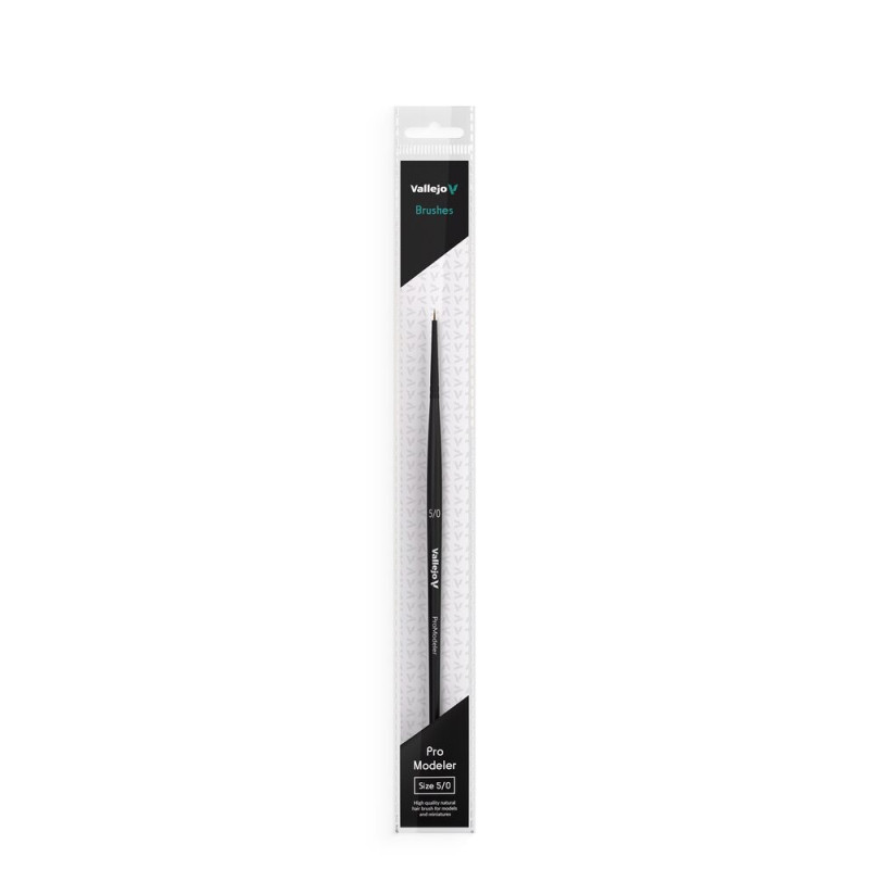 Pinceau Vallejo Pro Modeler Rond Poils Naturels N° 5/0 - VALLEJO B01050