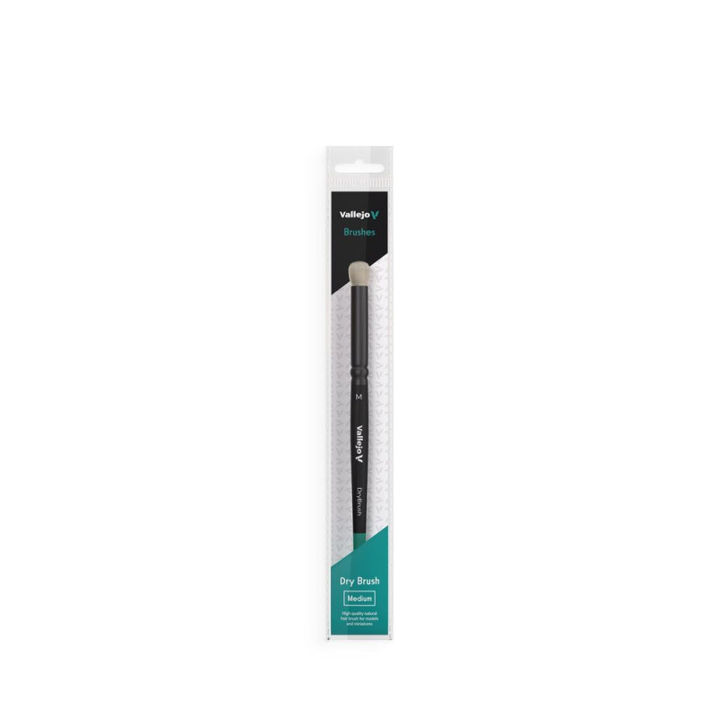 Pinceau Vallejo Dry Brush Taille M - Poils Naturels - VALLEJO B07002