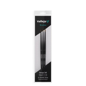 Pinceau Vallejo Set Design Pro Modeler Rond Poils Naturels N° - VALLEJO B01991