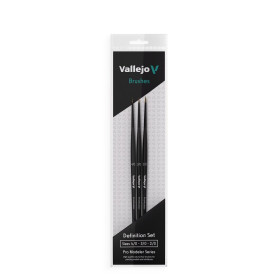 Pinceau Vallejo Set Definition Rond Poils Naturels N° 4/0 - VALLEJO B01990