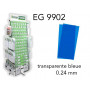 Evergreen EG9902 - (x2) plaque styrène transparente bleue 0.24 mm