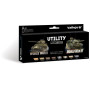 Set peintures WWII & WWIII 8x 18 ml VALLEJO 70201