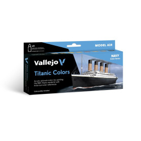 Set couleurs Titanic 8x 18 ml - VALLEJO 71646
