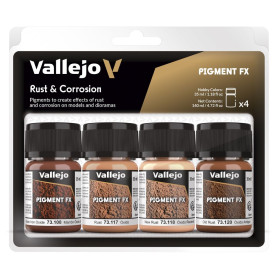 Pigments rouille et corrosion 4x 35 ml - VALLEJO 73194