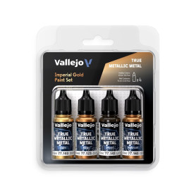 Set 4x couleurs 18ml Or Impérial - VALLEJO 77252